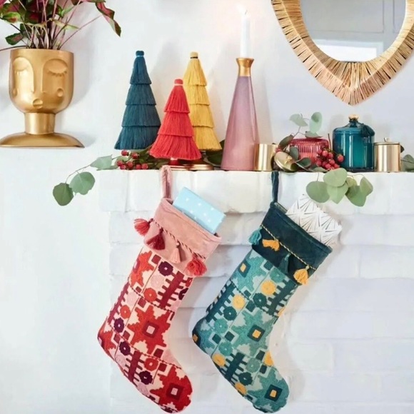 Opalhouse x Jungalow | New! 12" Blush Pink Tassel Fringe Christmas Tree Decor - Picture 7 of 8